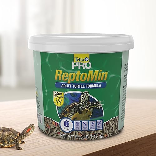 Miniatura 21 de Tetra TetraFauna PRO ReptoMin Pro Sticks Fórmula de tortuga juvenil Dieta diaria para tortugas acuáticas, 12 onzas