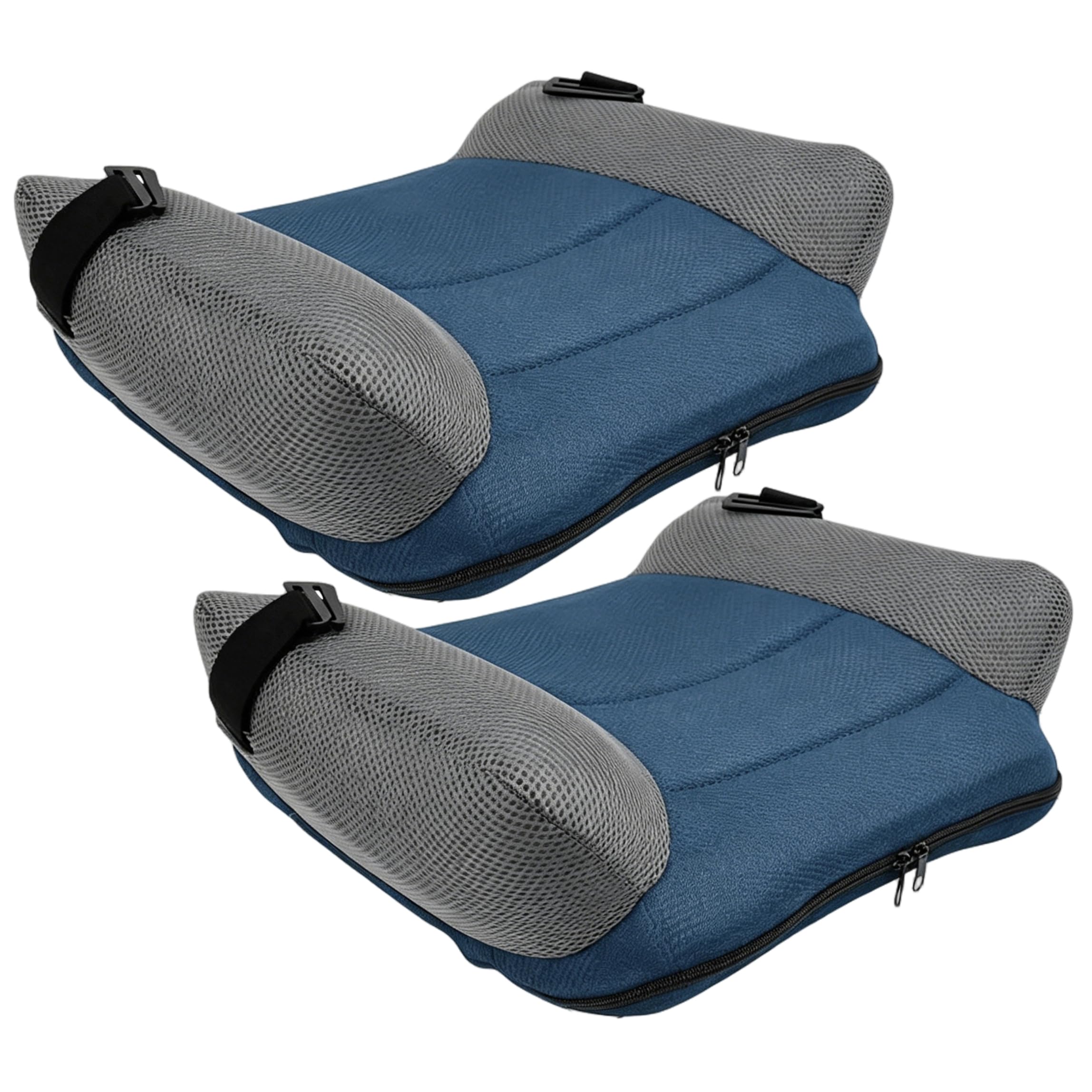 Sedile rialzato gonfiabile da 2 pezzi, seggiolino rialzato per auto comfort da 19x15 pollici in rete antiscivolo portatile per casa/auto/viaggio