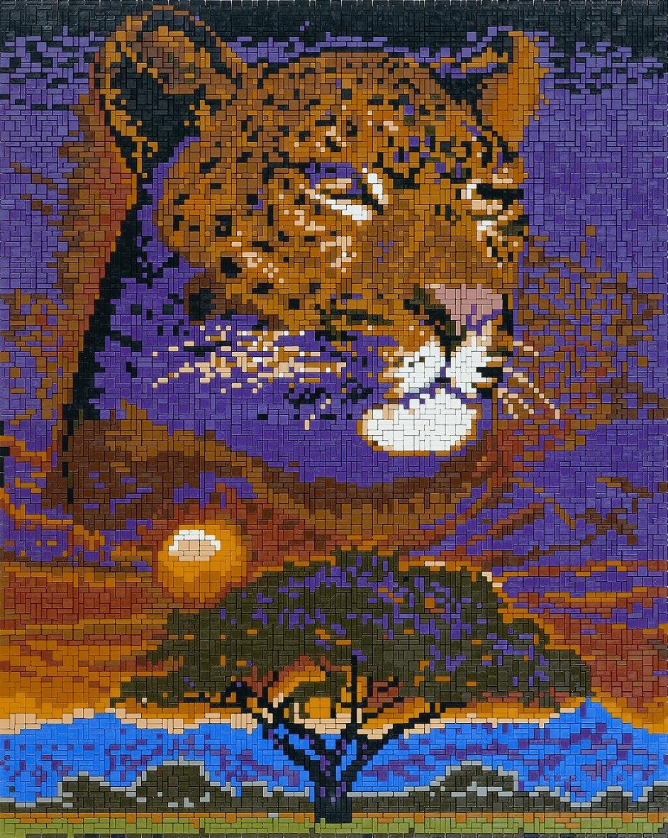 stickit Mini Stecksystem Leopard in der Sonne ca. 8.300 Teile Nr. 41235