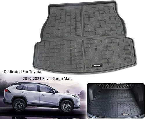 Miniatura 8 de Alfombrillas de carga para Toyota RAV4 2013-2018, alfombrilla de respaldo, para todo tipo de clima, 3D, personalizable, para maletero de automóvil,