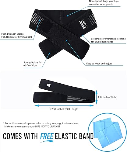 Miniatura 4 de Si - Cinturón para articulaciones para mujeres y hombres + banda de resistencia con plan de entrenamiento de recuperación de espalda, corrector