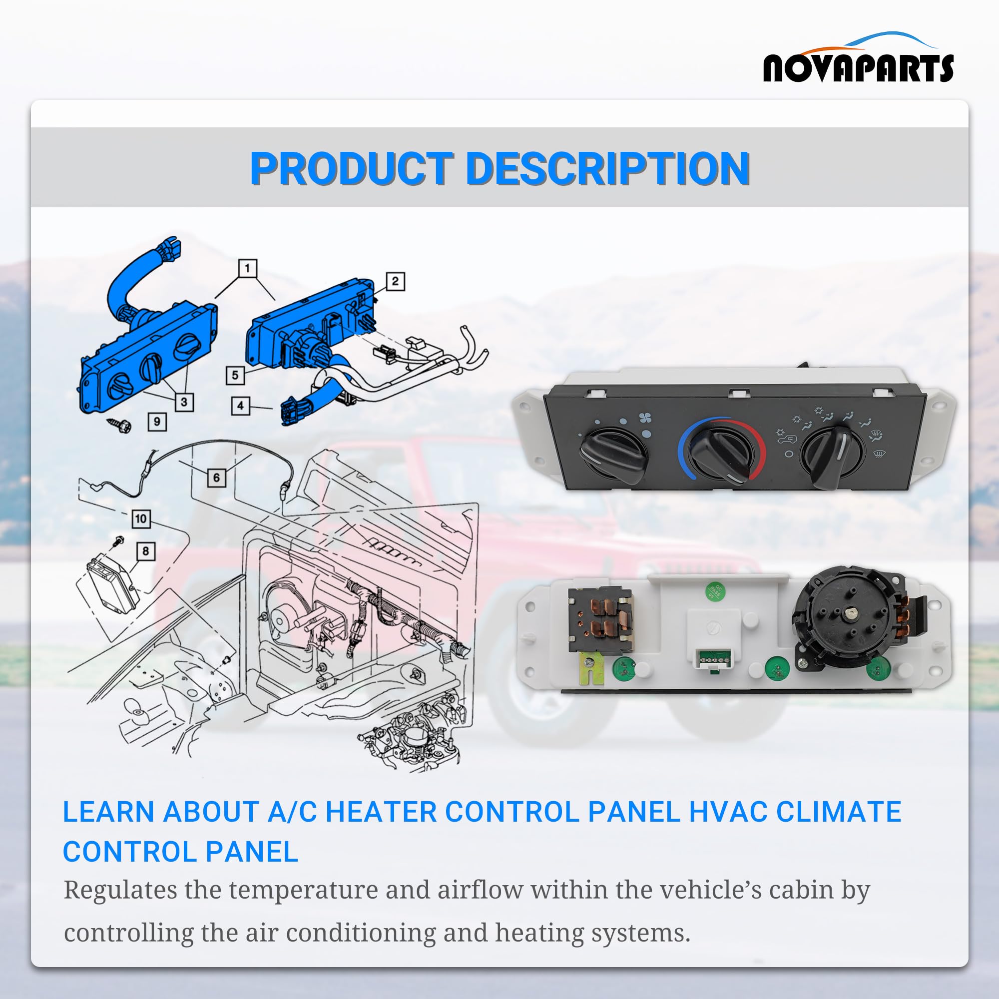 High Quality Car A/C Heater Control Switch Panel Climate Control