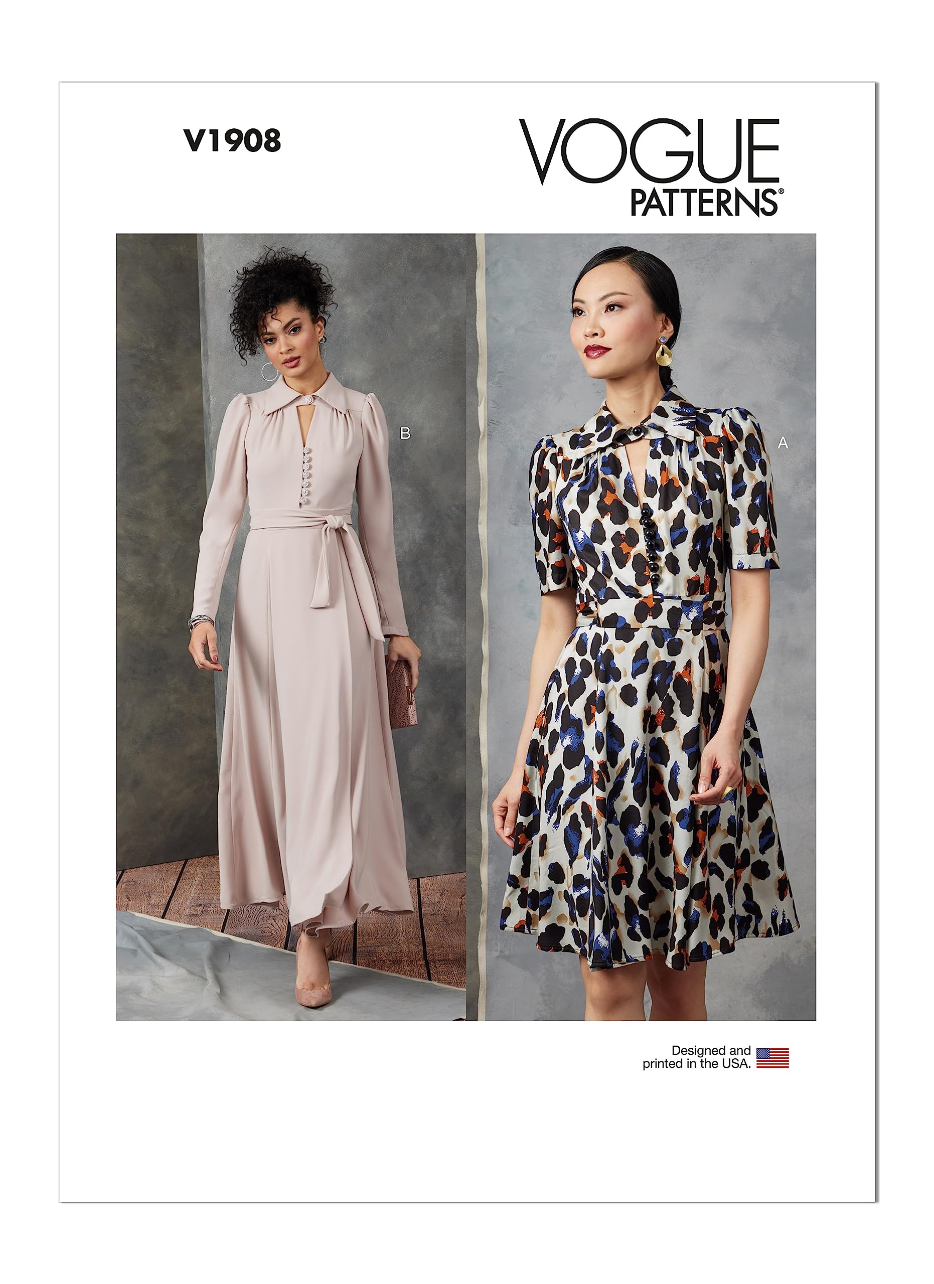 Vogue Patterns V1908A robe pour femme tailles S à XXL