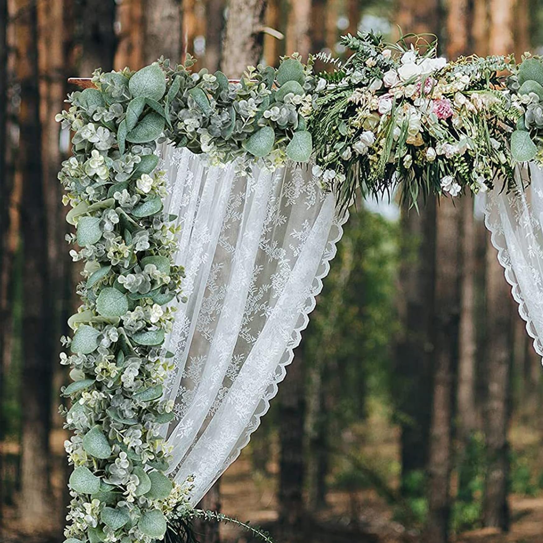 Künstliche Eukalyptus-Girlande, 1,5 m, silberne Dollar-Grün-Eukalyptus-Girlande, realistische Blattranken für Hochzeitsbogen, Hintergrund, Heimtisch, Innen- und Außendekoration, künstliche Eukalyptus-