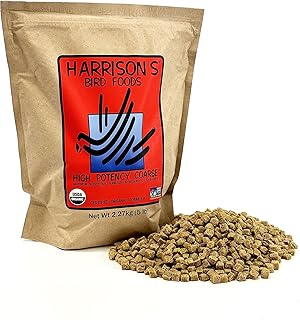Harrison's Bird Foods Harrison`S High Potency Coarse 5Lb - Complete Parrot Diet