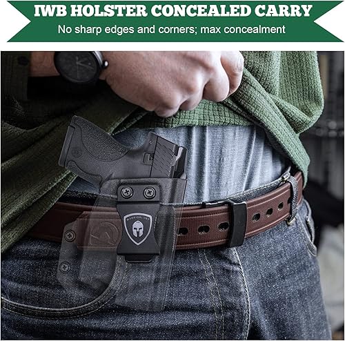 Miniatura 8 de Funda M&P Shield de 0.354 in.40 con TLR-6, funda IWB Kydex Ajuste S&W M&P Shield 9.40 M2.0 pistola con TLR6, funda de transporte oculta en la