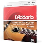 D'Addario EJ83L Gypsy Jazz Acoustic Guitar Strings, Ball End, Light, 10-44