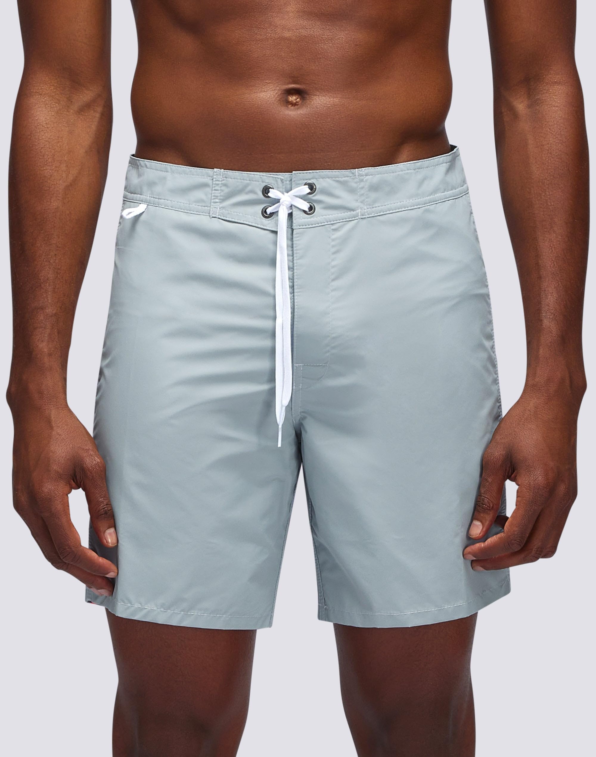 SUNDEK Short de bain taille fixe pour homme Longueur 40,6 cm Entrejambe 19,1 cm