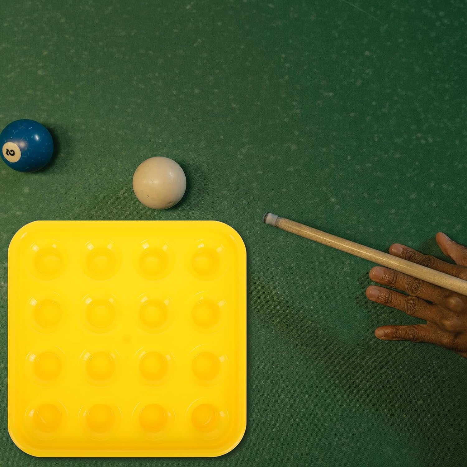 Plastic Billiard Ball Storage Tray Pool Table Organizer Compact Multifunctional Rack for Standard Snooker and Pool Accessories Game Use
