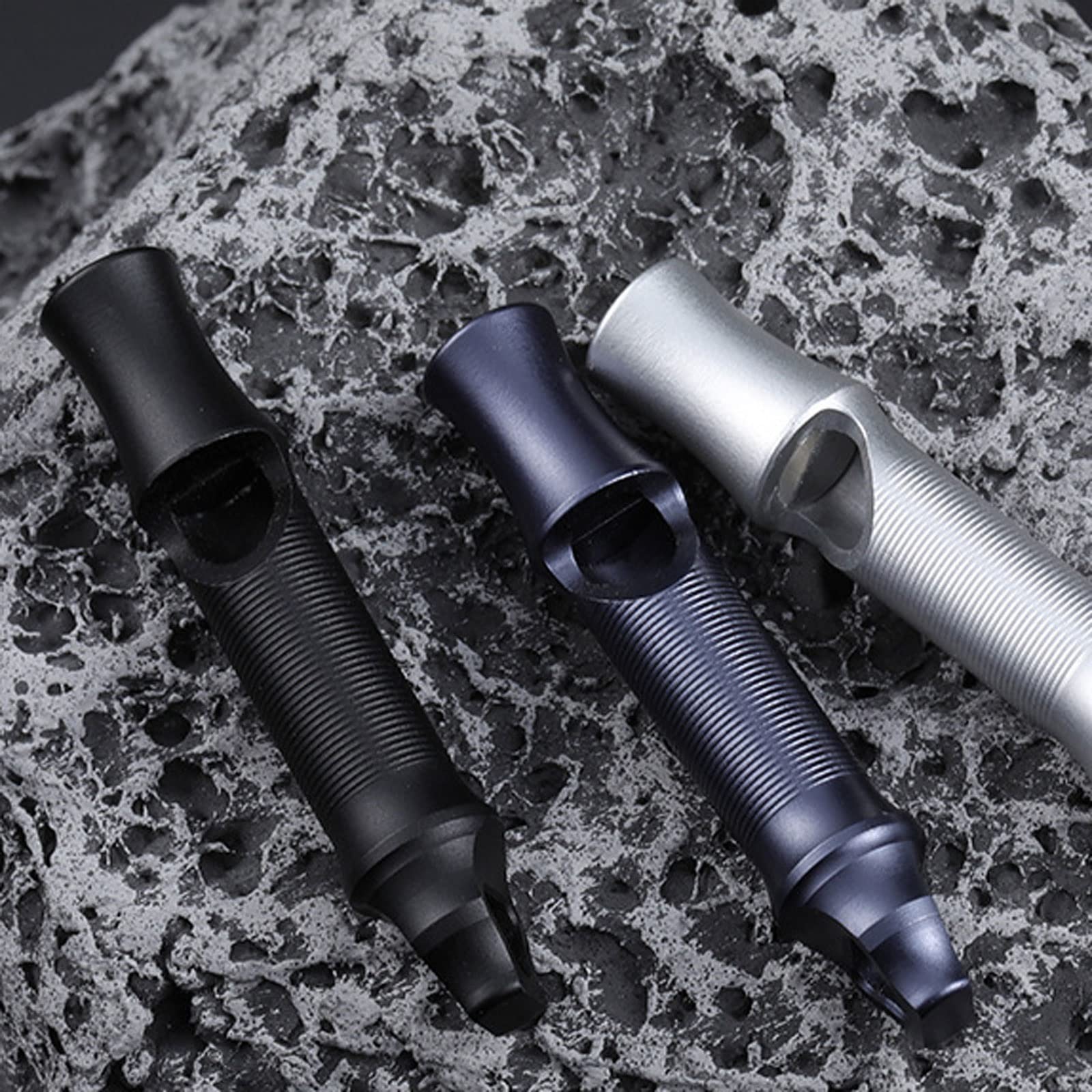 JINGYAN Sifflets Aluminum Alloy Whistle Metal Explosion Equipment Outdoor Exploration Sound Loud Emergency High Frequency