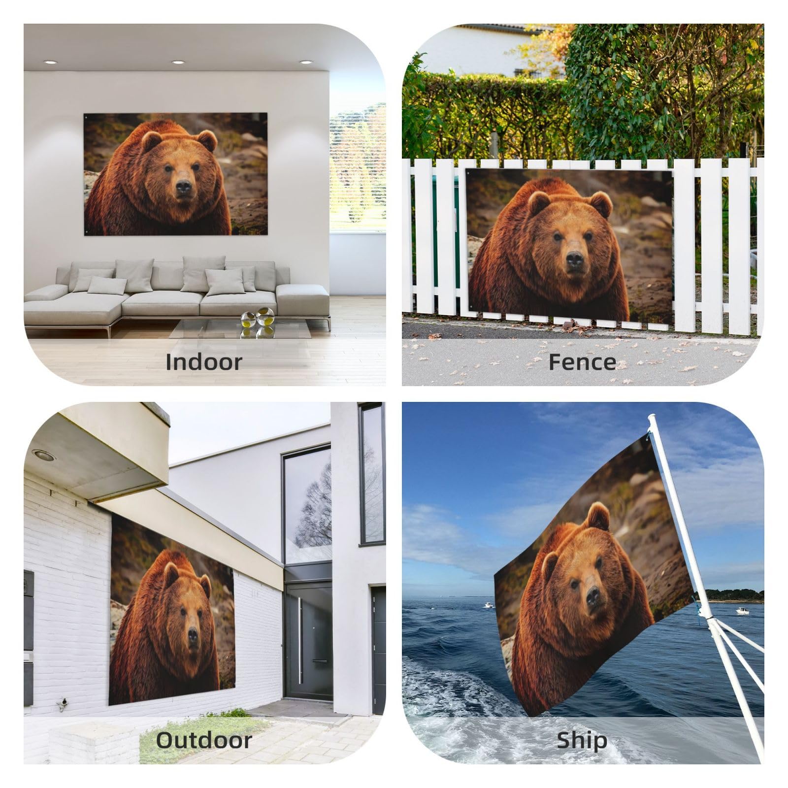 NIBABAEU Bandiera decorativa da giardino, 90 x 150 cm bandiera decorativa della casa, stampa della bandiera del bulldog francese, bandiere da giardino, decorazione da appendere