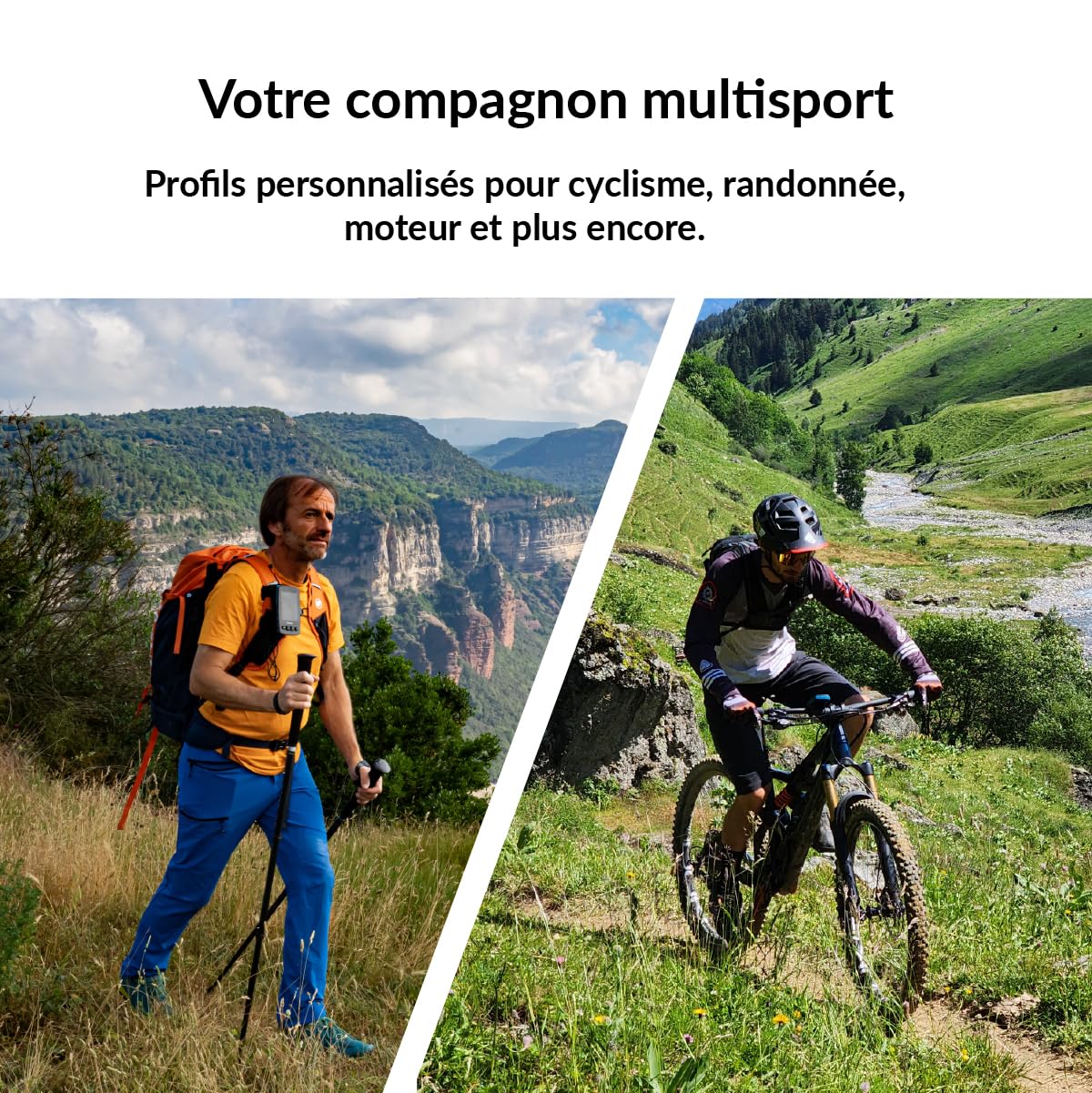 TwoNav Terra (32 Go) + Carte 5 Dalles de France IGN Top25, GPS de Sports avec écran Large 3,7 Pouces pour Montagne, randonnée, VTT, vélo