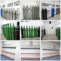 Vista 6 de Soporte de pared cilíndrica, soporte de tanque de nitrógeno resistente con tornillos SUS 304 y correa de 59 pulgadas compatible con 4 a 12 pulgadas