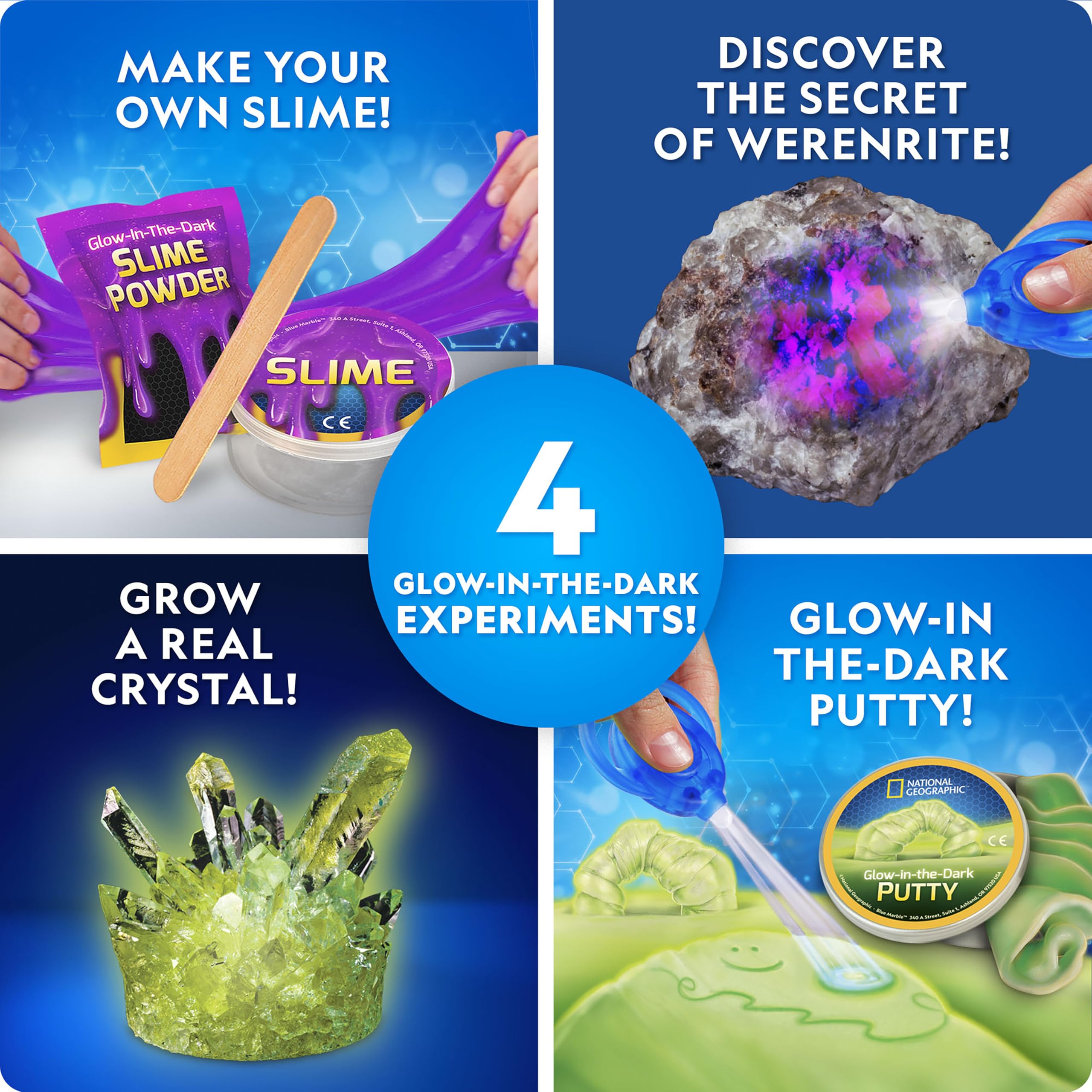 Snapklik.com : NATIONAL GEOGRAPHIC Mega Science Kit - Glow In The Dark Lab