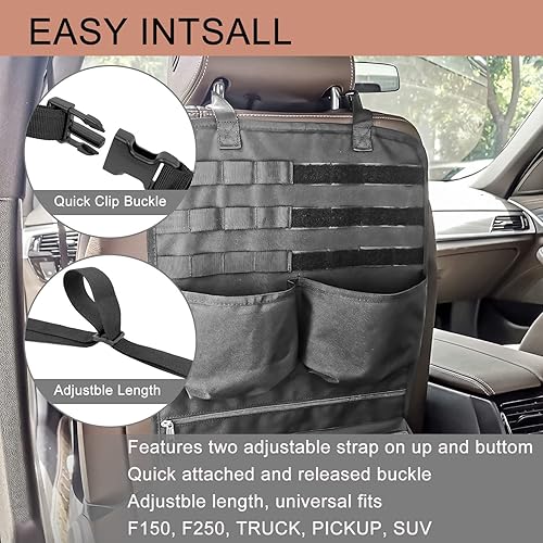 Miniatura 6 de Buraku Organizador de respaldo de asiento de vehículo para extintor de incendios  Bolsa de almacenamiento al vacío para automóvil  Viaje por