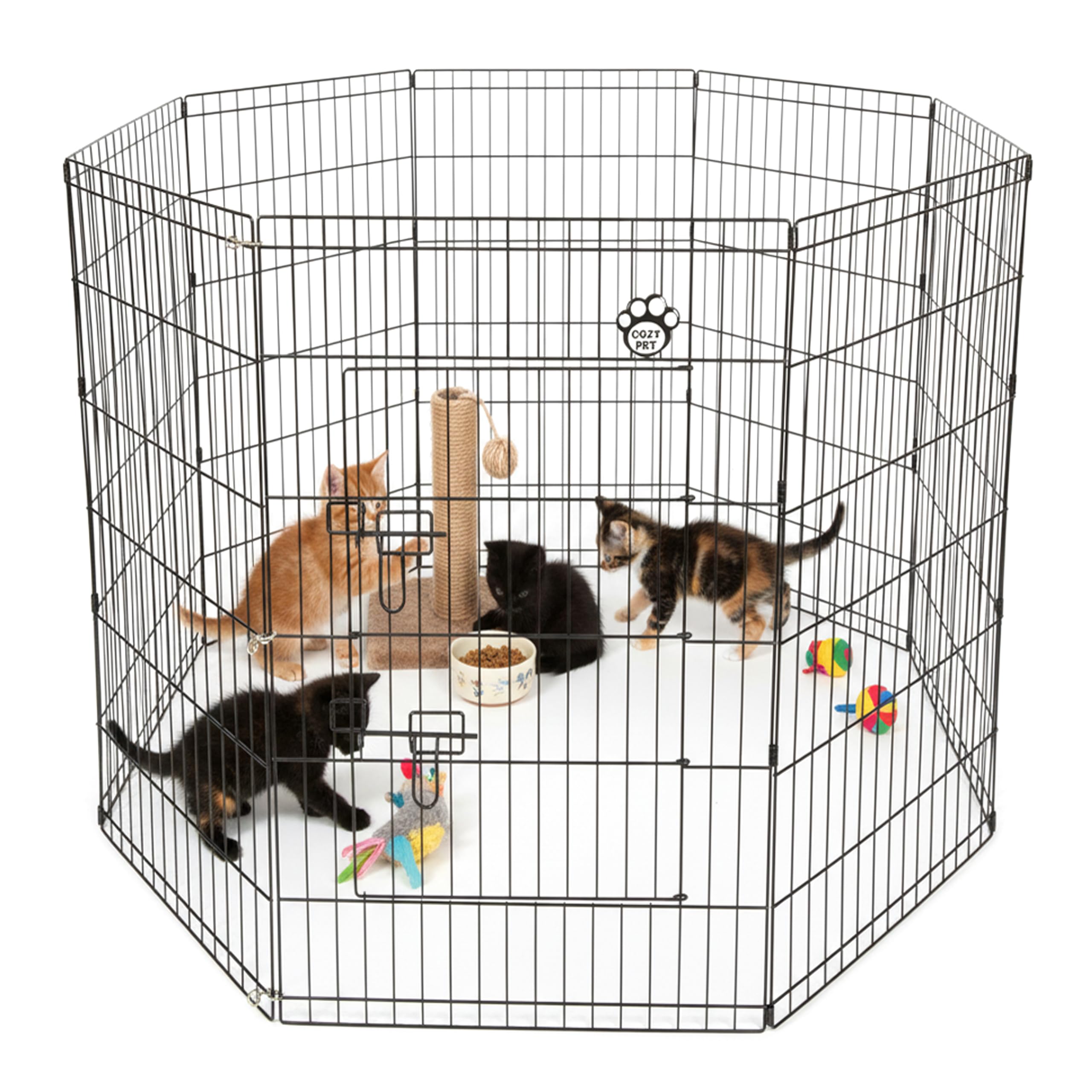 Playpen Puppy by Cozy Pet for Dogs Puppies Rabbits Guinea Pigs, Puppy Play Pen Whelping Pen Dog Cage Crate Rabbit Run 4 Sizes - PP03