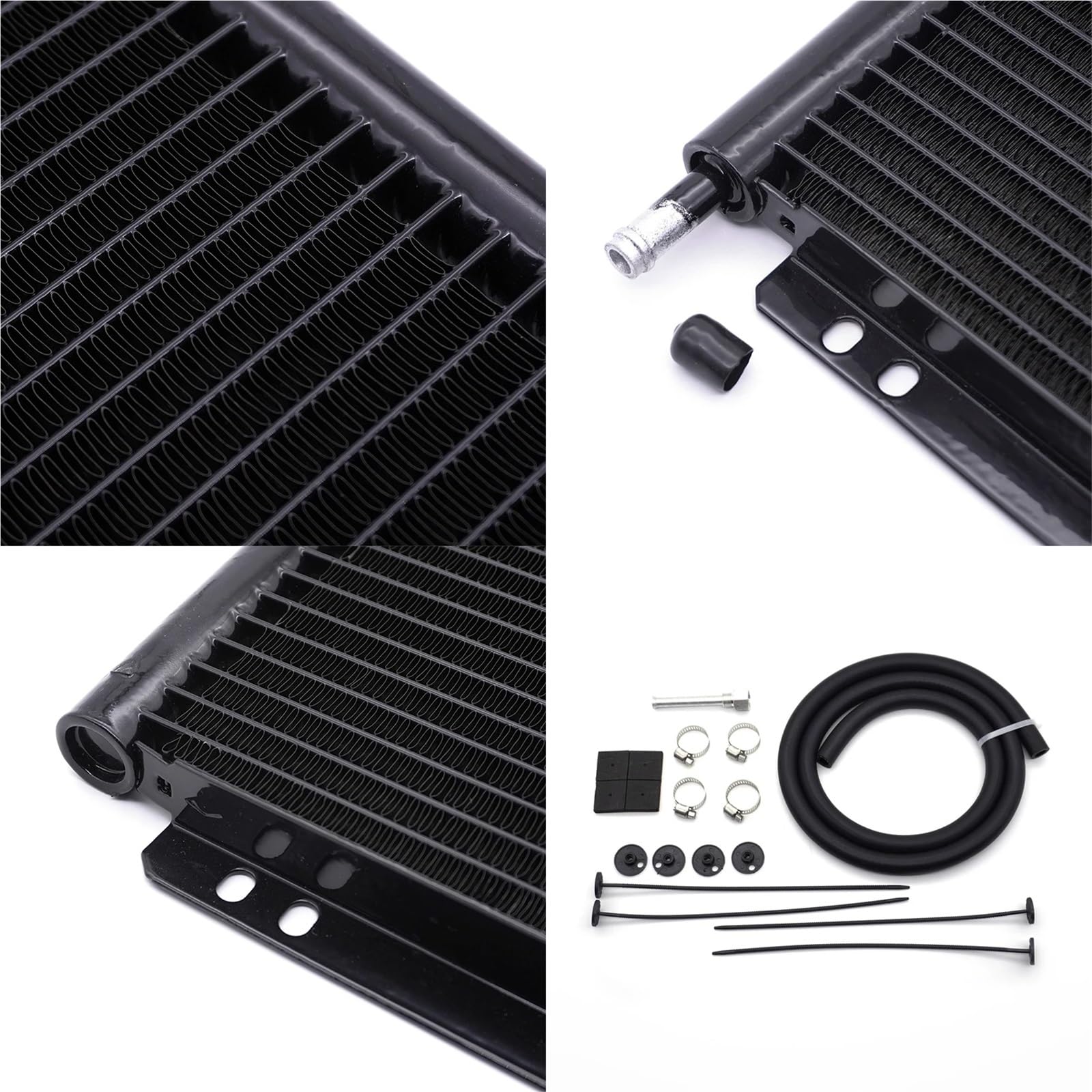 Uniwersalna chłodnica oleju przekładniowego automatyczna ręczna aluminiowa chłodnica skrzyni biegów Rapid Cool Plate i żeberka 11 15 20 26 rzędów(20 ROW)