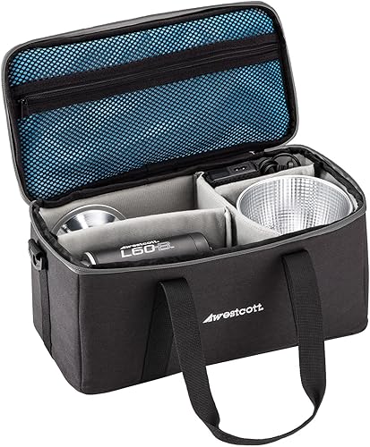 Miniatura 7 de Westcott L60-B bicolor 2700-6500K COB LED (60W) luz continua con ultra reflector, 9 modos FX, 97+ CRI, 98+ TLC, 15,000 Lux a 3.3 ft para fotografía