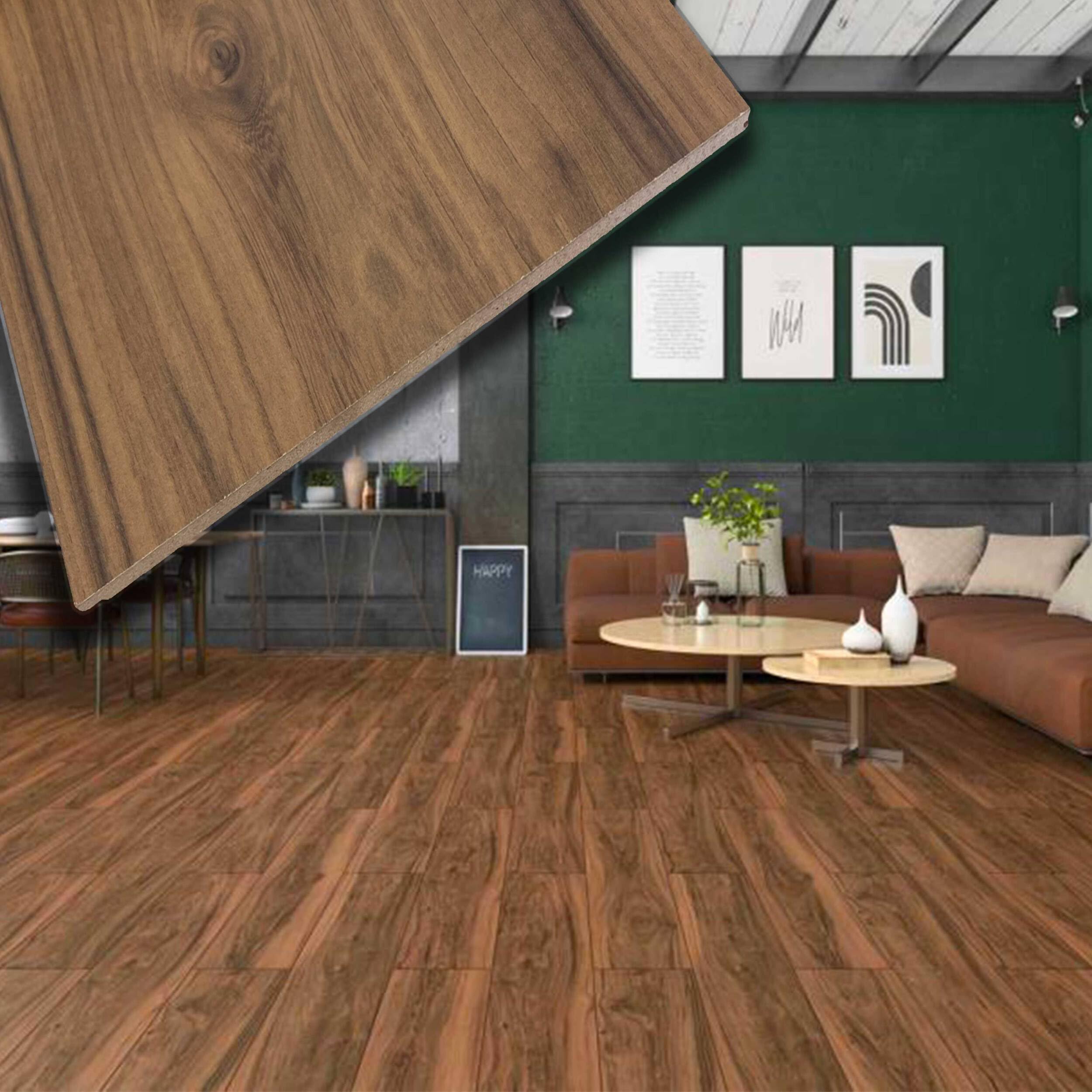 Pavimento in laminato 8mm Click Spazzolato bisellato NOCE AMERICANO 197x1205