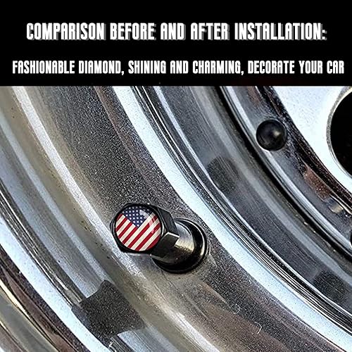 Miniatura 6 de Antena de bala para camión de automóvil con tapas de vástago de válvula para F150 F250 F350 Super Duty Raptor Dodge Ram 1500 2500 3500, accesorios