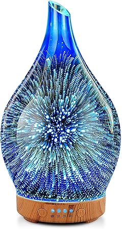 9. Porseme Essential Oil Diffuser 3D Glass