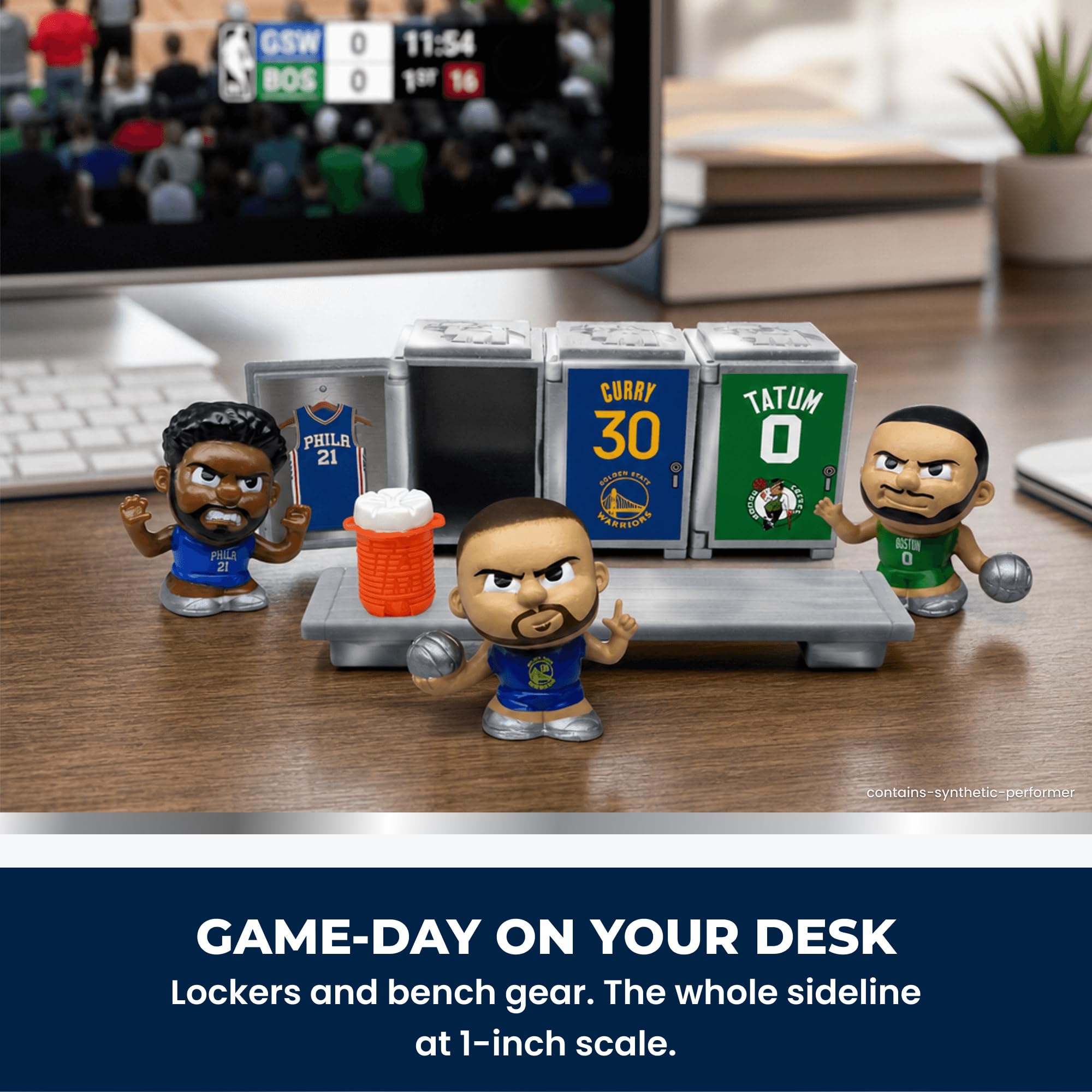 Amazon.com : TeenyMates NBA Basketball Action Figures Locker Room