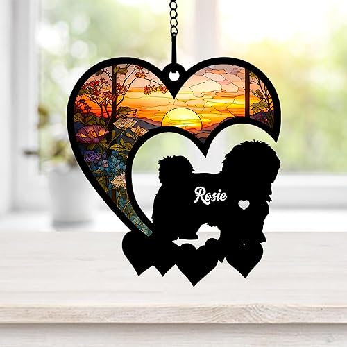 Vista 27 de NAZENTI Atrapasoles personalizado de pastor alemán, atrapasoles personalizado de pastor alemán para pérdida de mascotas, regalo de adorno