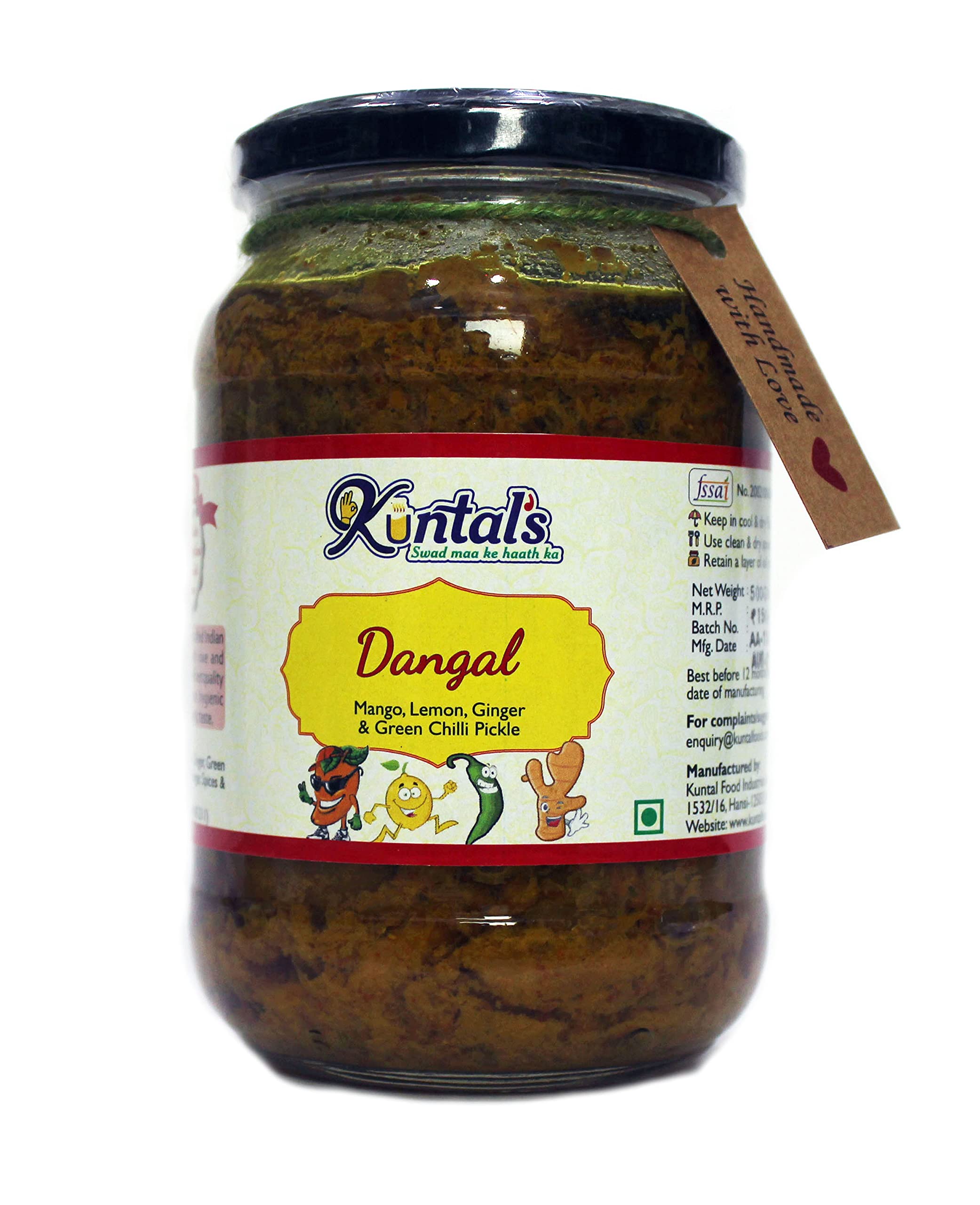 Kuntals Dangal (Mango, Lemon & Green Chilli) Pickle, 500g (B08SDTJB3R) Amazon Price History, Amazon Price Tracker
