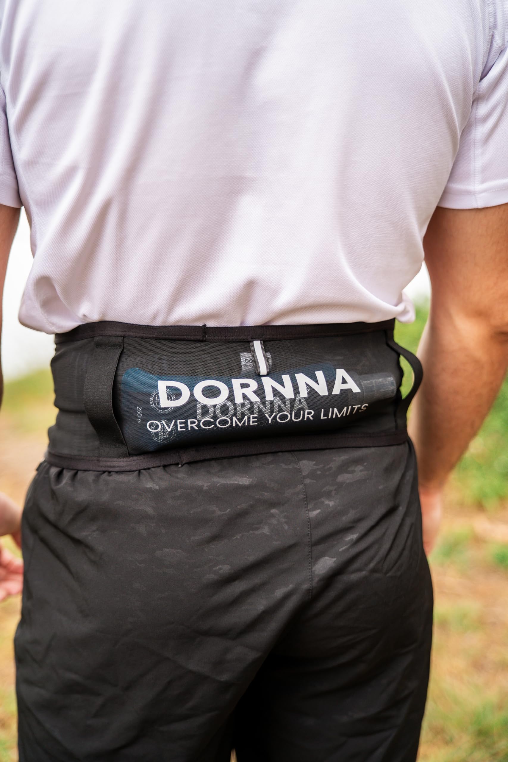 Skinny W1 Marsupio Running Borraccia Morbida 250 ml Corsa elastico porta pettorali bastoncini M-L