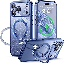 360° Spin CD Stand for iPhone 17 Pro Case Compatible with Magsafe Ring [...