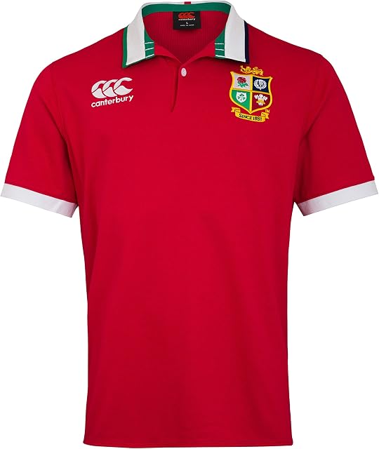 Canterbury Men's British and Irish Lions Rugby Short Sleeve Classic Jersey