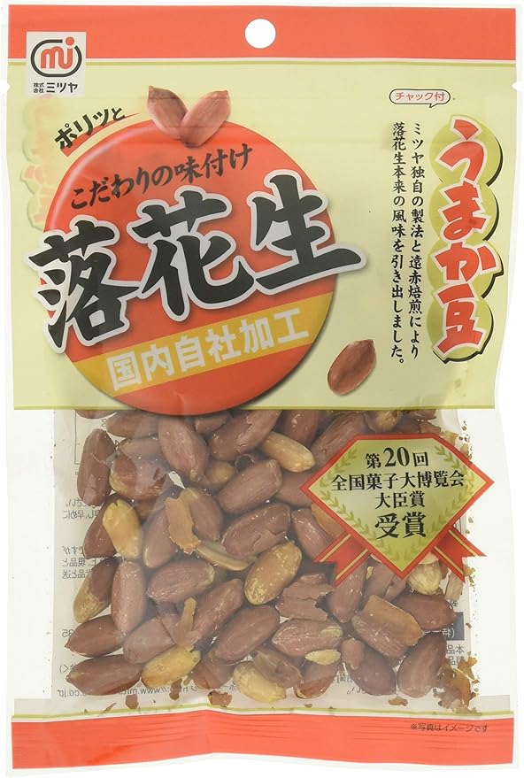 Amazon ミツヤ うまか豆落花生豆 105g 6袋 ミツヤ おつまみ 珍味 通販
