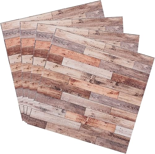 TOYANDONA Accesorios para muñecas, 4 piezas de suelos de casa de muñecas, 3.9 pulgadas, papel tapiz de casa de muñecas en miniatura, despegar y