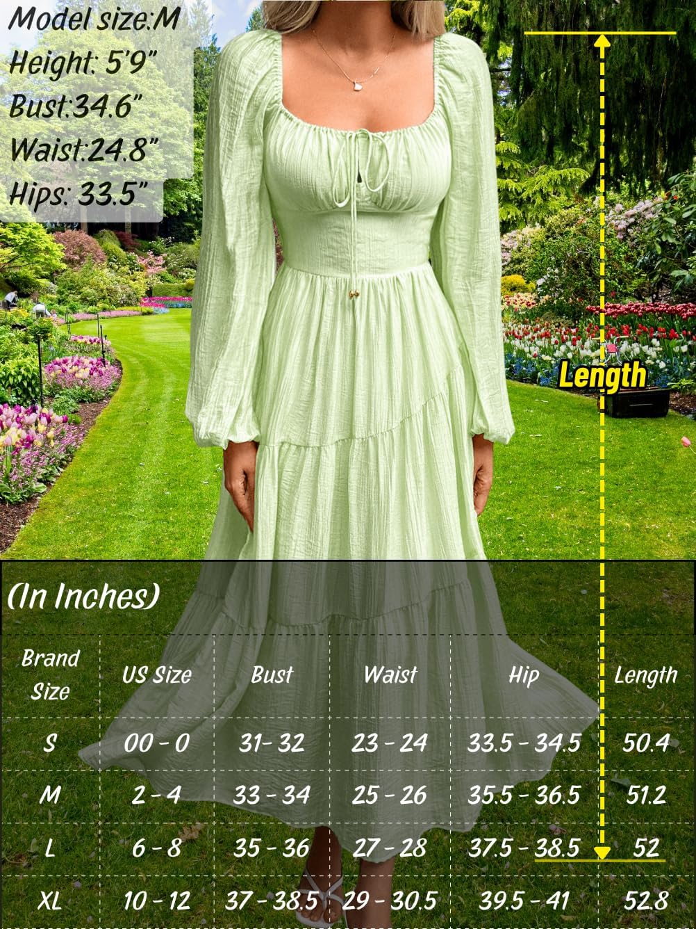 Tiered Maxi Dress, Off Shoulder Smocked Flowy, Boho Cottagecore, A Line Long Puff Sleeve Pastel Fall Tea Party