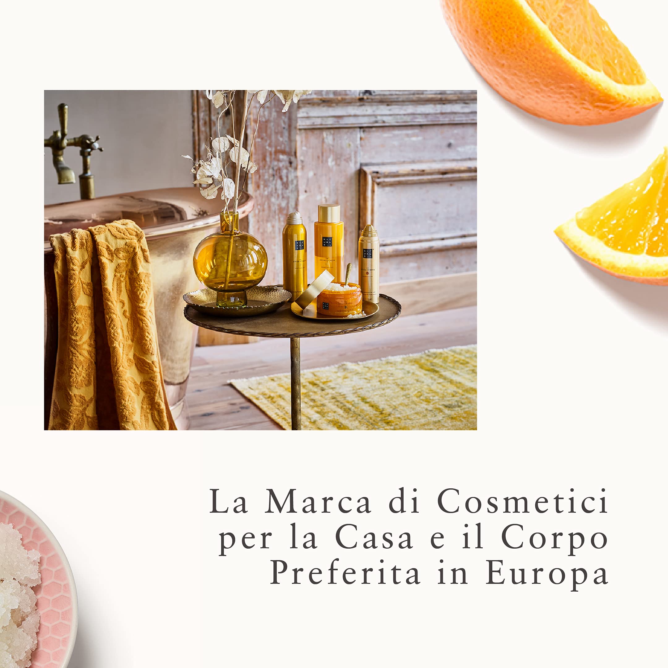 RITUALS Scrub Corpo di The Ritual of Mehr, 250 ml - Con Arancio & Legno di Cedro - Proprietà Energizzanti & Stimolanti con Vitamina C