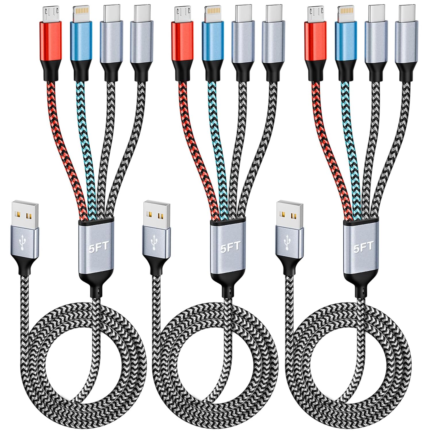 Dual Type-C Ports 4 IN 1 Multi...