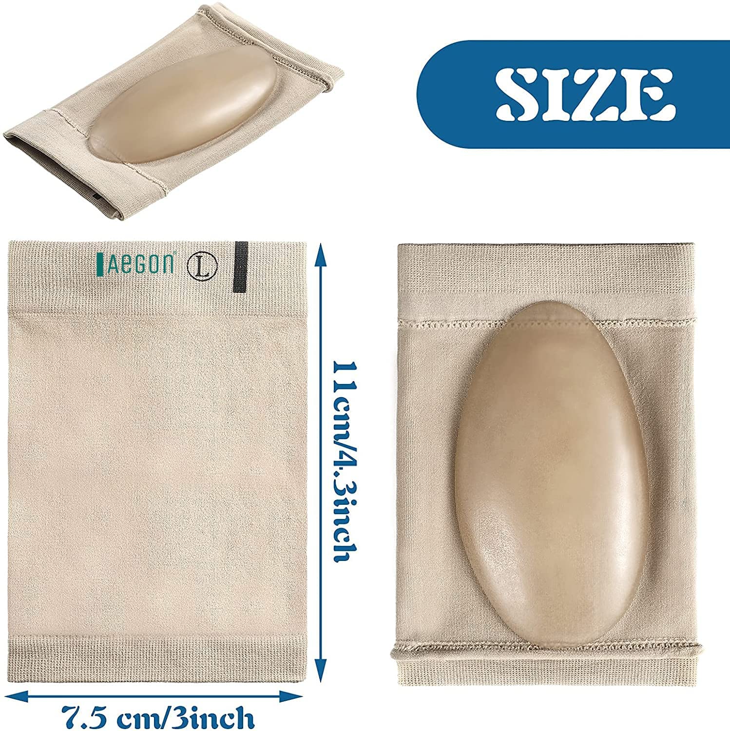 Aegon Flat Foot Arch Support for Men & Women | Medial Arch Support for Flat Feet Correction Sleeve with Cushion | Plantar Fasciitis Leg Foot Pain Relief Product | Foot Care for Orthopedic Shoes Slippers, Free Size - 1 Pair Aegon Flat Foot Arch Support for Men & Women | Medial Arch Support for Flat Feet Correction Sleeve with Cushion | Plantar Fasciitis Leg Foot Pain Relief Product | Foot Care for Orthopedic Shoes Slippers, Free Size - 1 Pair