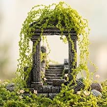 Realistic Miniature Simulation Vines, Mini Fake Plant Vines for DIY Model Train, Fairy Garden, Architectural Diorama Landscape Layout Supplies Light Green