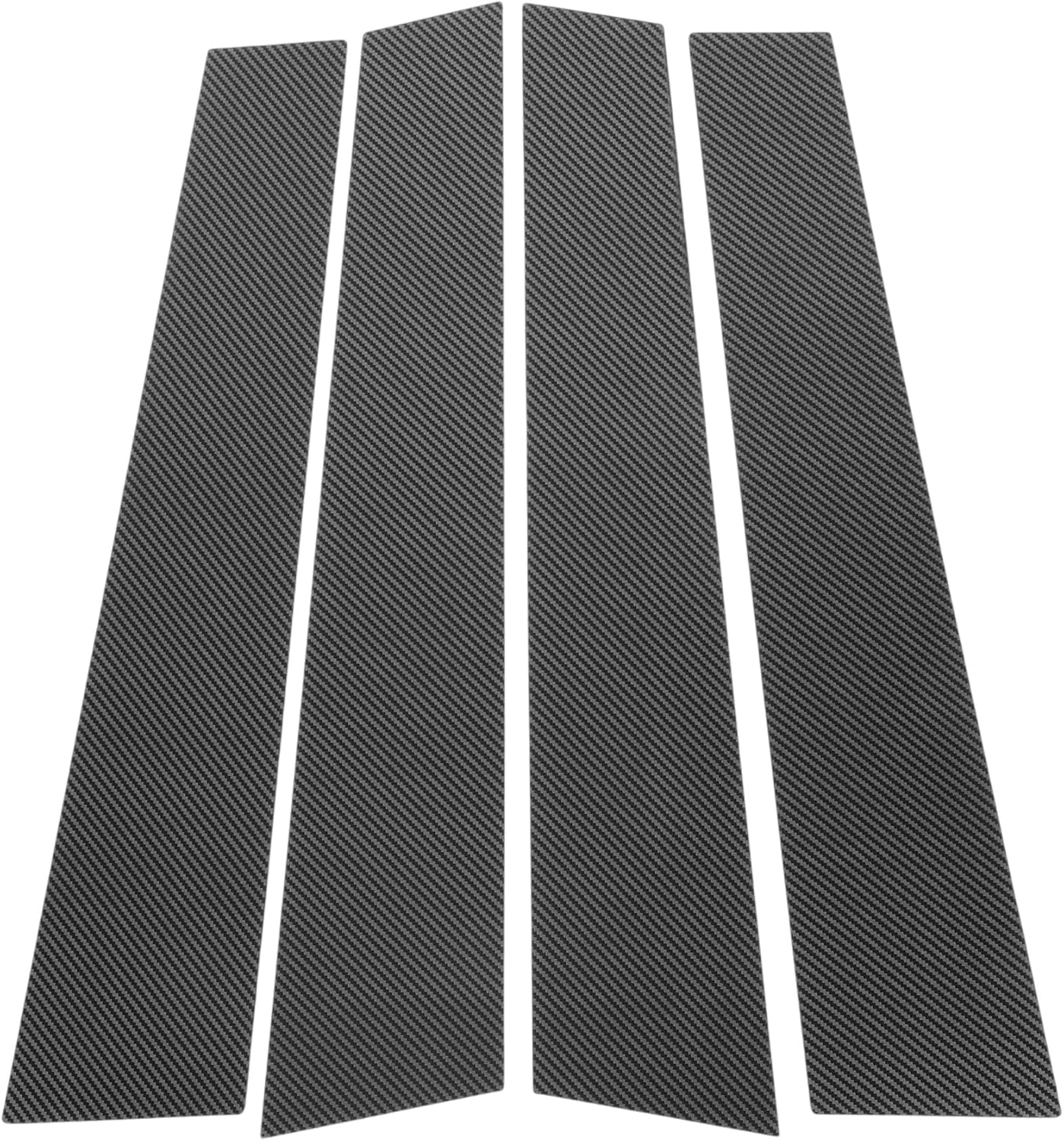 4 Pcs Door Pillar Window Trim for Cadillac XT6 2020-2023 Carbon Fiber Pattern Black Front Left Right Anti Scratch Sticker Pillar Posts Cover