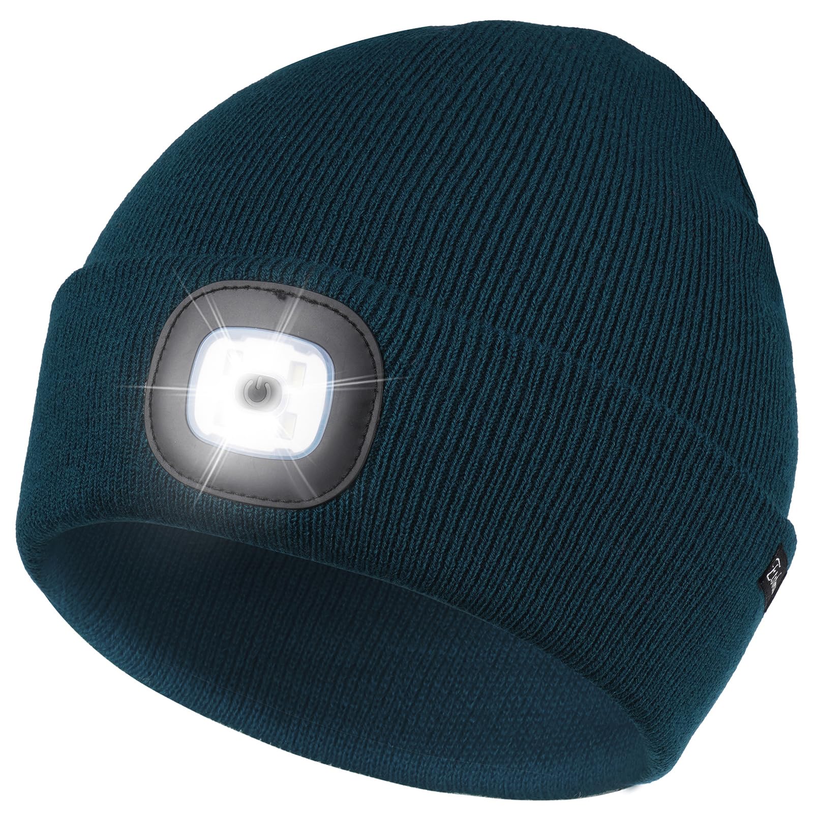 Etsfmoa Unisex Beanie with The Light, Gifts for Men Dad Father Winter Caps