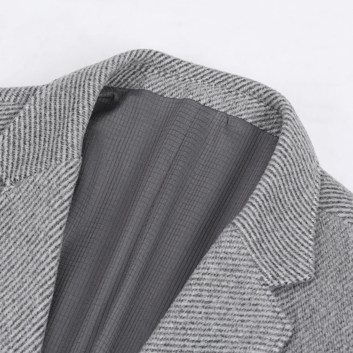 Allthemen Blazer da Uomo Monopetto a Quadri con Due Bottoni Blazer da Abito di Lana Slim Fit Casual da Lavoro