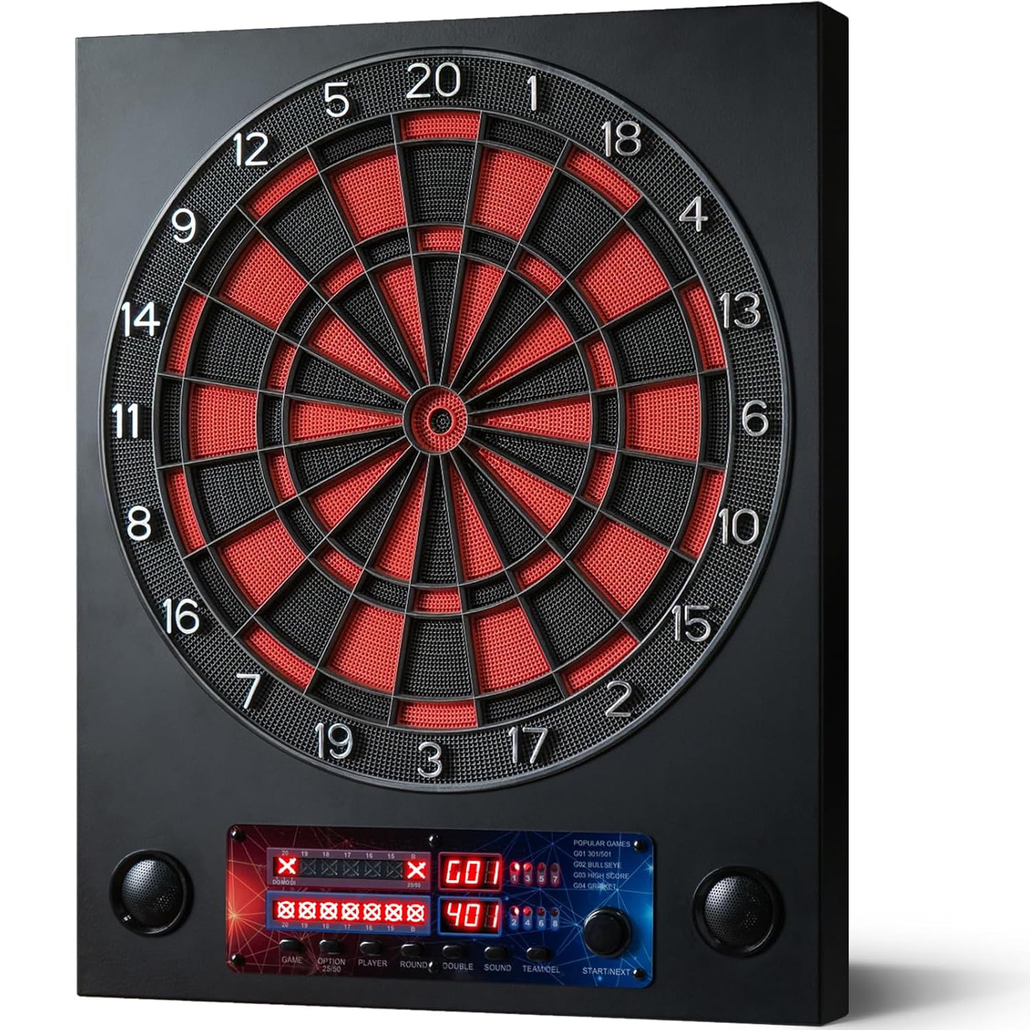 Dardos Diana Electronica, Diana Dardos con 6 Dardos y 100 Puntas de Repuesto, Diana Dardos Electronica con Voz y Pantalla LCD, Dardos Profesionales con 25 Juegos y 290 variaciones