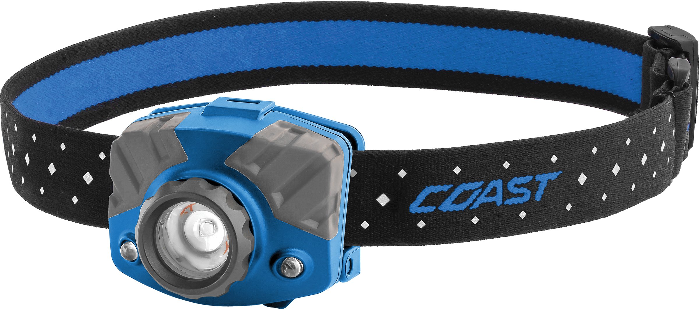 Coast20617 COAST FL75R Rechargeable 530 Lumen Dual Color Focusing LED Headlamp, Blue Blue