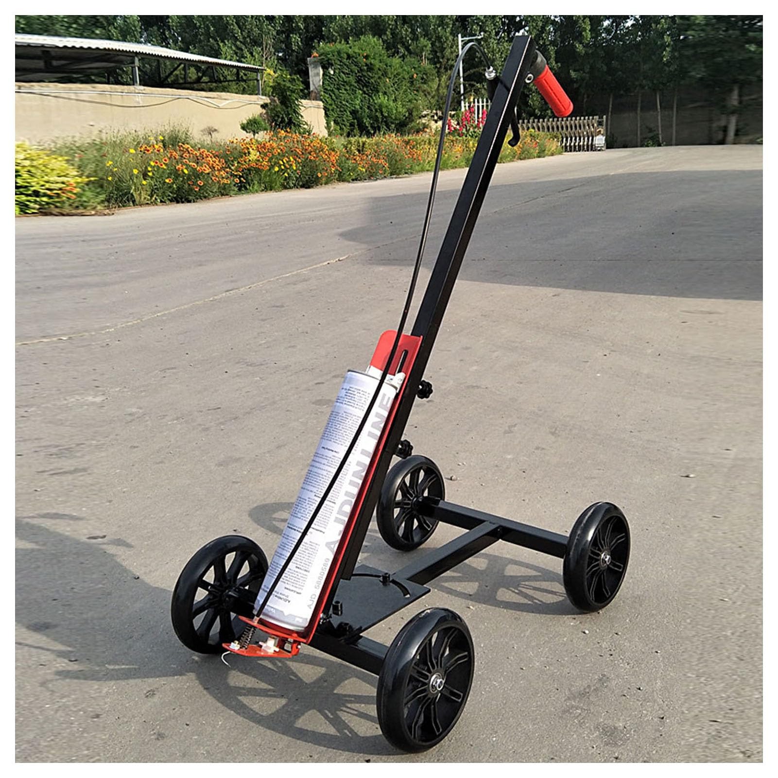 asdchZen Hand-Push Line Marking Machine For Sports Pitches, Courts, Playgrounds, And Parking Lots