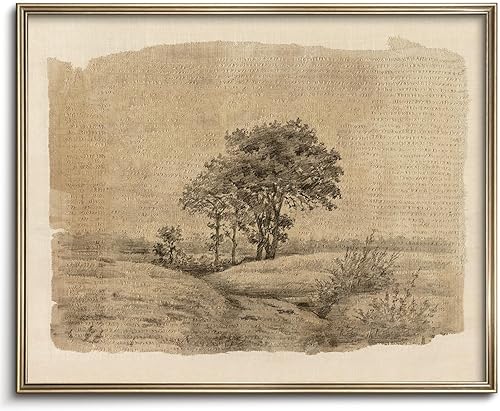 Miniatura 19 de Vodefoad Arte de pared vintage para árbol de Navidad, retro, neutro, antiguo, árbol de Navidad, pintura vintage de árbol de Navidad, impresión Árbol