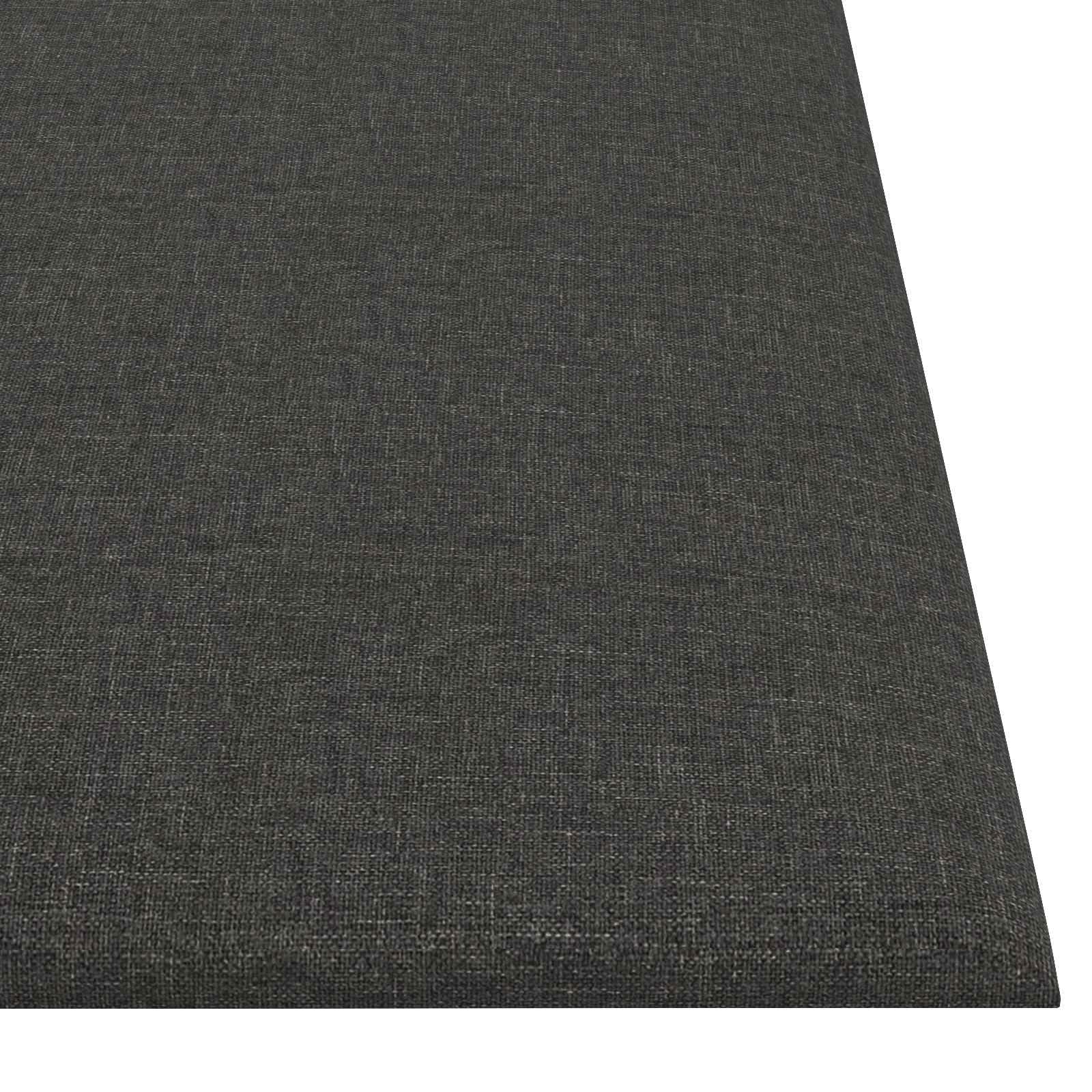 Zagłówek ścienny 12-częściowy ciemnoszary materiał 30 x 30 cm okładzina ścienna panel ścienny okładzina ścienna renowacja salonu panel akustyczny do wilgotnych pomieszczeń ochrona przed