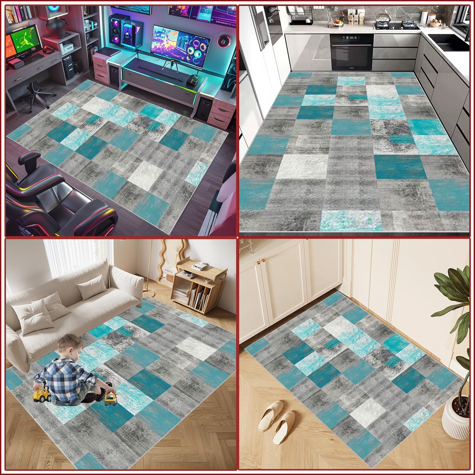 Tappeto per Sedia Ufficio Gaming, Alfombrilla de Protección para Suelos Duros, Tappetino per Sedia da Ufficio, Sedia Protettiva Multiuso per la Casa Tappeto per Pavimenti in Laminato 120 x 160 cm