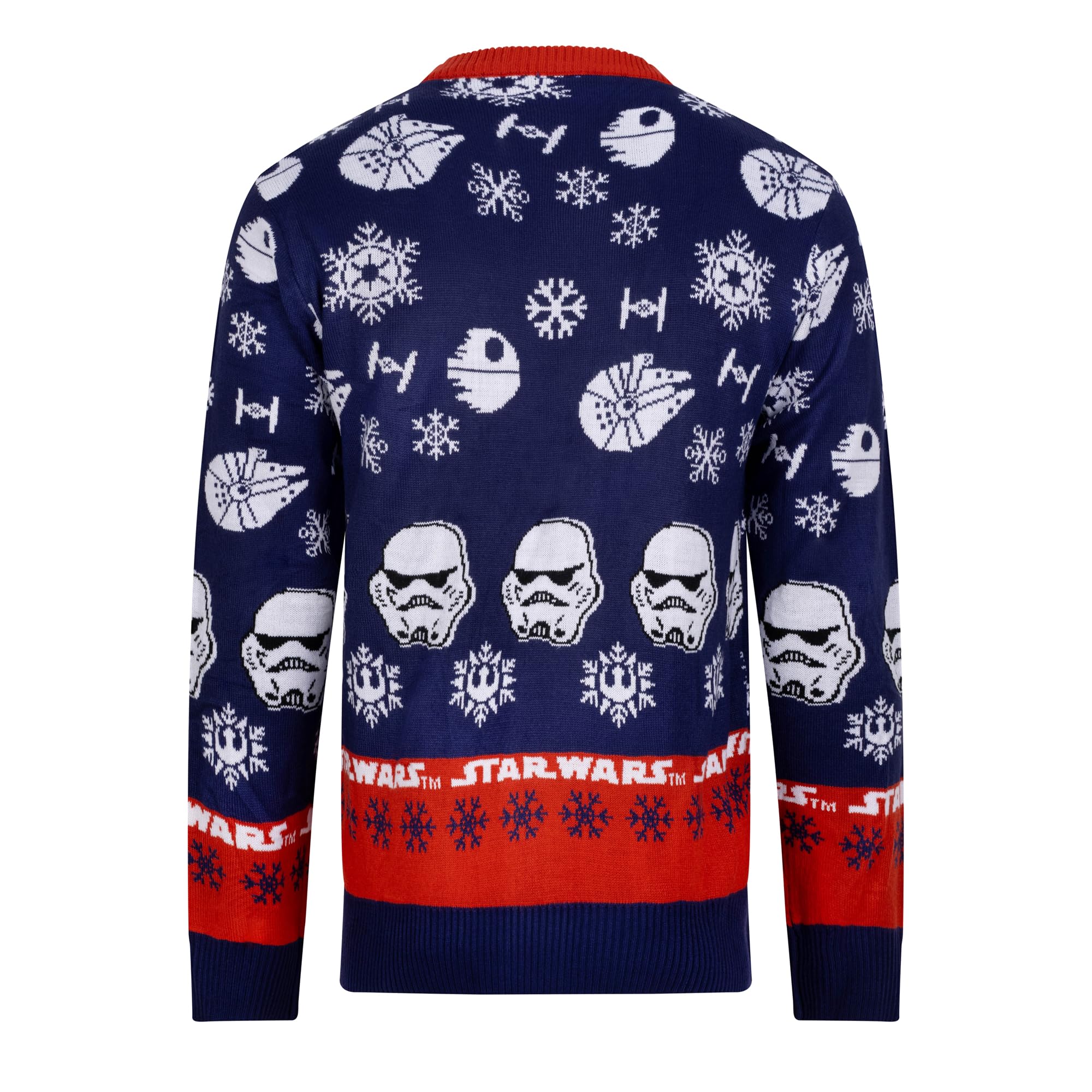 Star Wars Trooping Through The Snow Maglione natalizio da uomo, blu