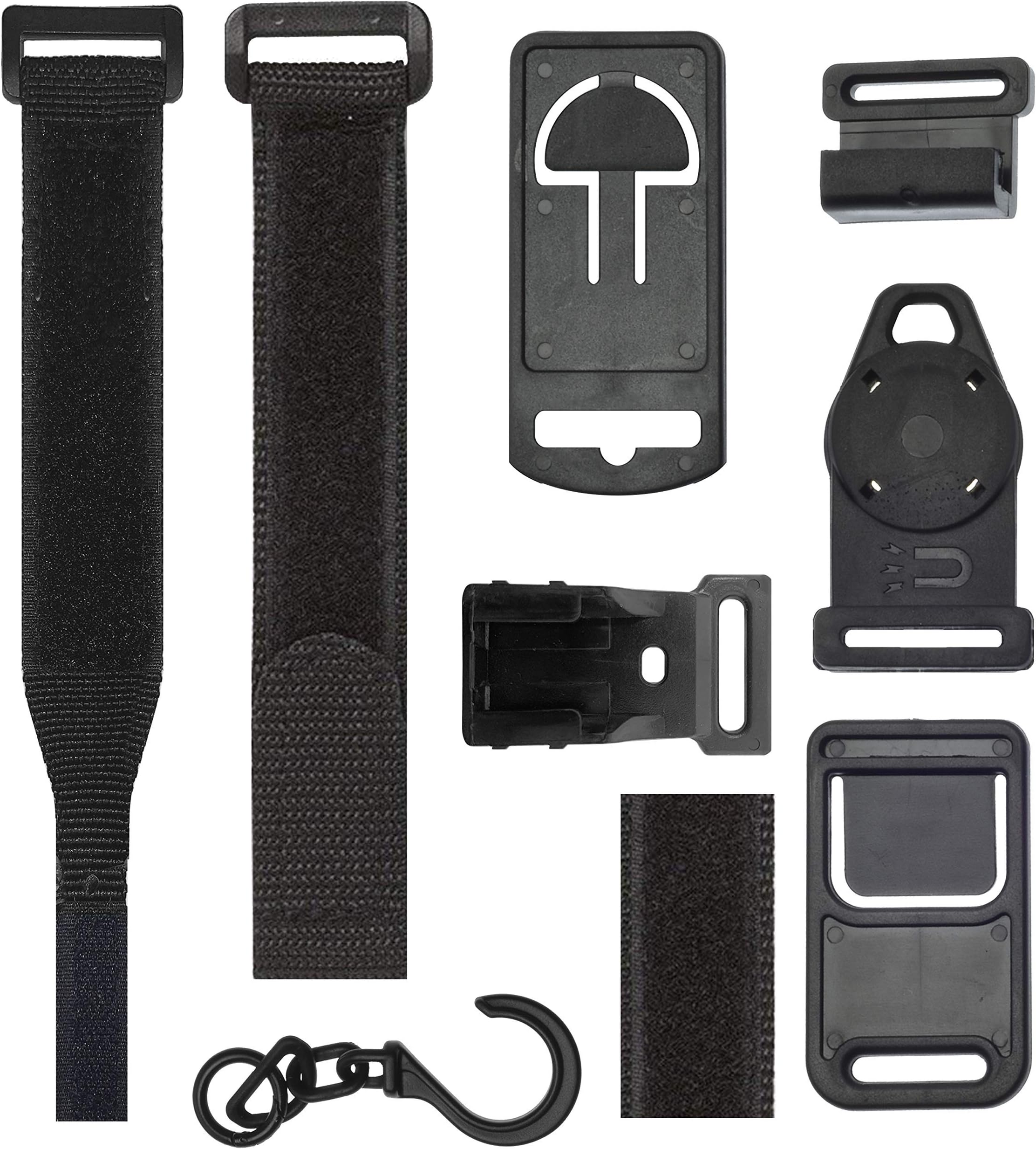 Universal Multimeter Magnet, Hook, and Clip Hanging Strap Kit | Works with Most Multitesters Including Fluke and Klein Tool Meters
