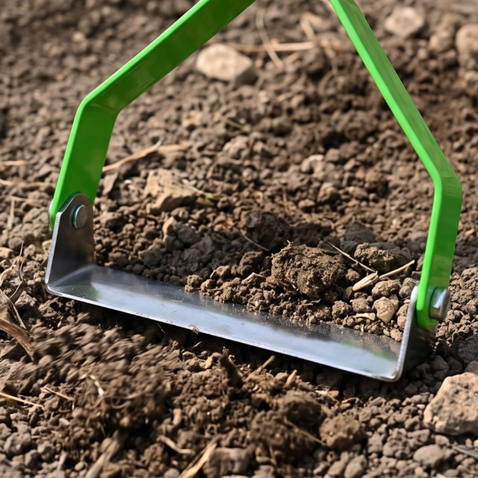 Implemento para Deshierbar Césped con Arco Herramienta Manual de Jardinería Escardillo de Corte Bajo Segador de Raíces Acero Robusto con